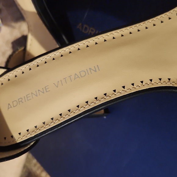 Adrienne Vittadini size 7 1/2  black bling heels - Picture 3 of 11